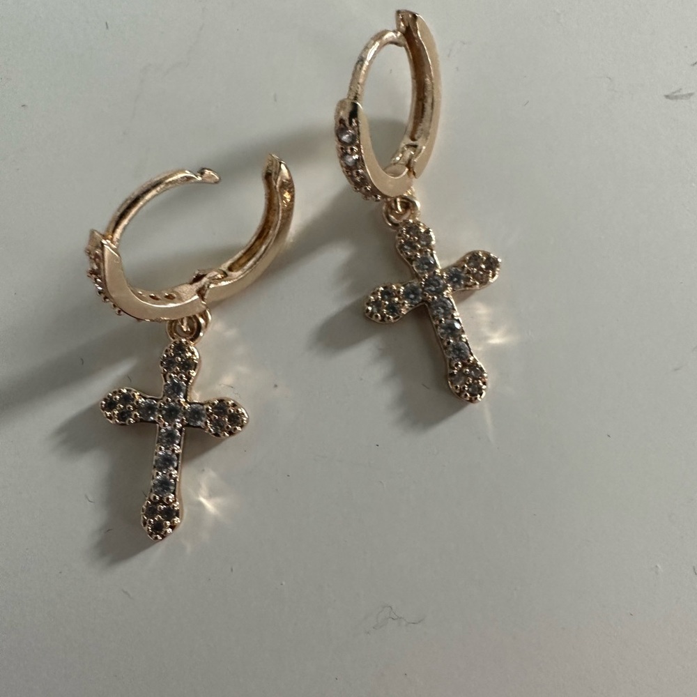 Cross earrings